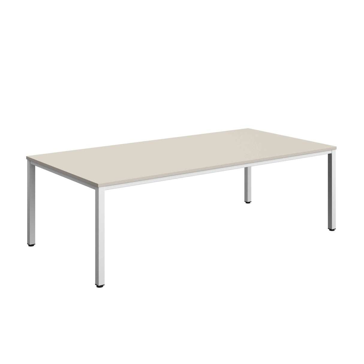 Fraction Infinity Rectangular Meeting Table  | 2400 X 1200 | Grey/White