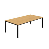 Fraction Infinity Rectangular Meeting Table  | 2400 X 1200 | Sorano Oak/Black