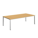 Fraction Infinity Rectangular Meeting Table  | 2400 X 1200 | Sorano Oak/White