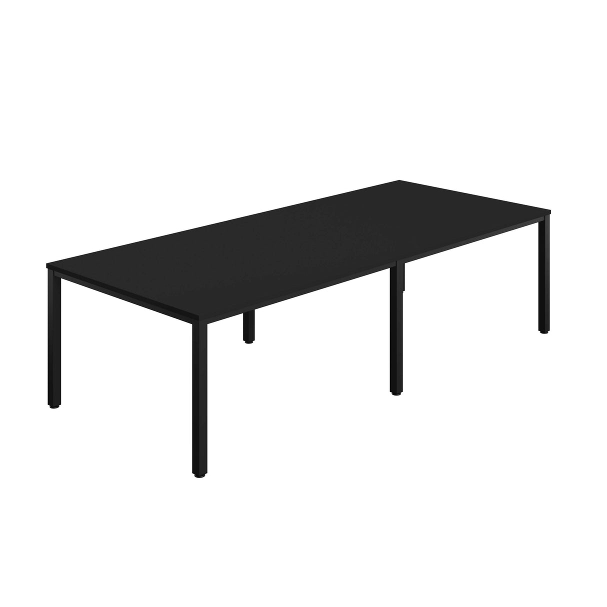 Fraction Infinity Rectangular Meeting Table  | 2800 X 1200 | Black/Black