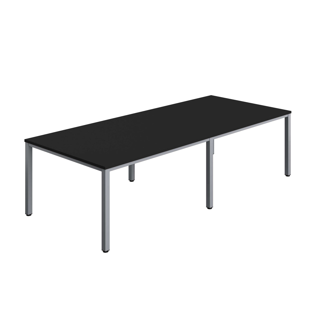 Fraction Infinity Rectangular Meeting Table  | 2800 X 1200 | Black/Silver