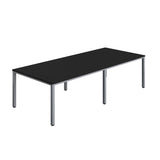 Fraction Infinity Rectangular Meeting Table  | 2800 X 1200 | Black/Silver