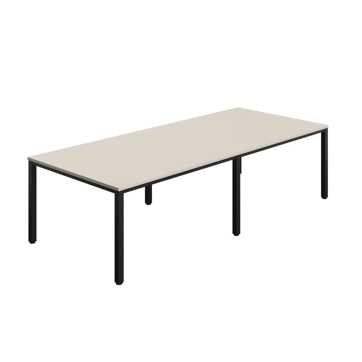 Fraction Infinity Rectangular Meeting Table  | 2800 X 1200 | Grey/Black
