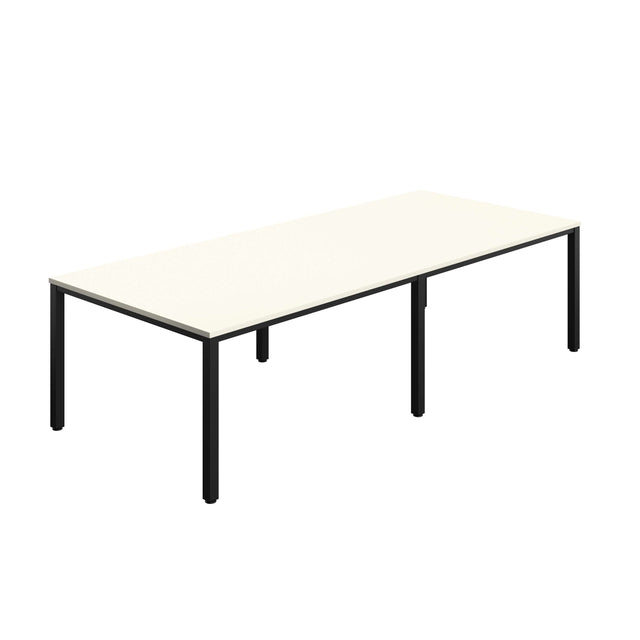 Fraction Infinity Rectangular Meeting Table  | 2800 X 1200 | White/Black