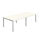 Fraction Infinity Rectangular Meeting Table  | 2800 X 1200 | White/White