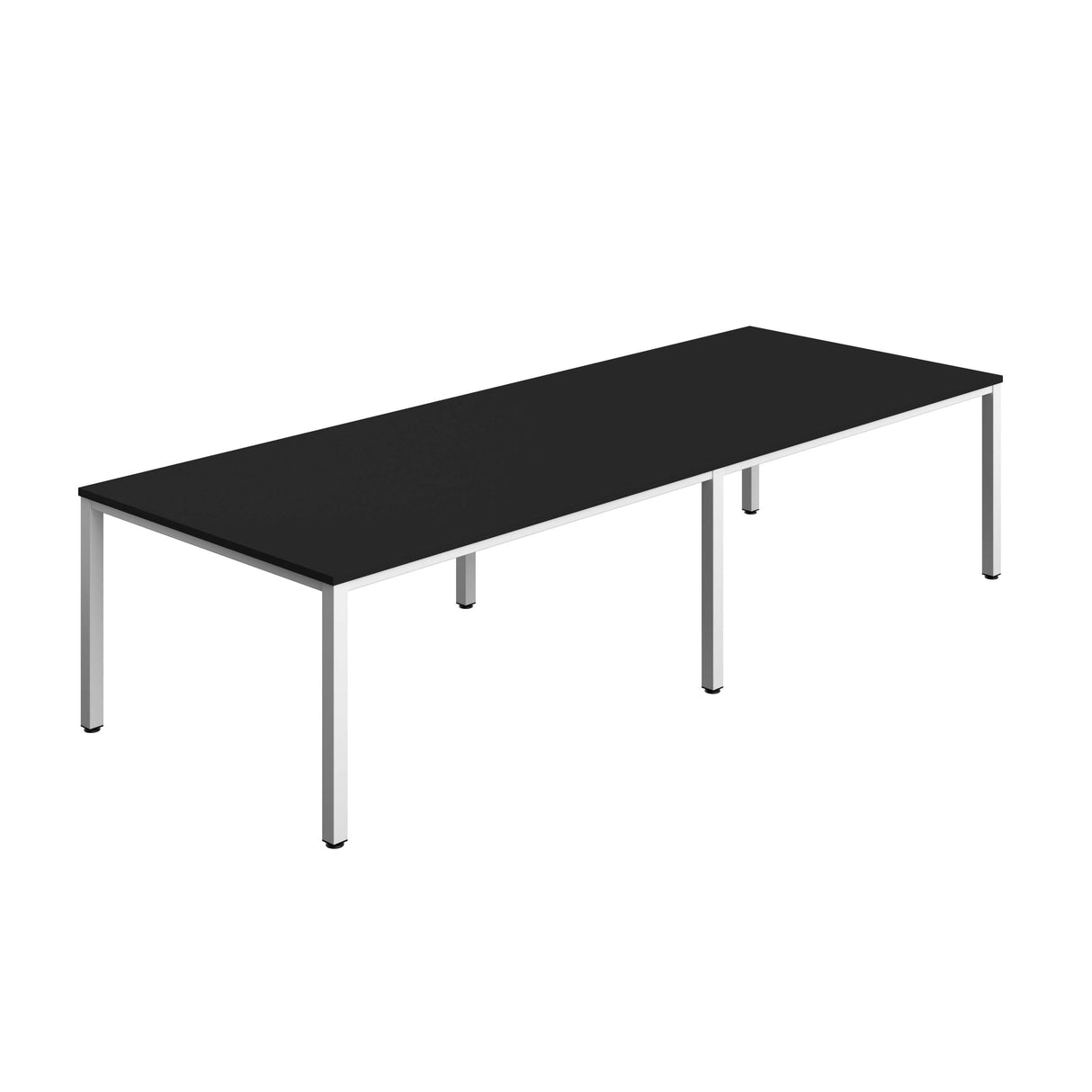 Fraction Infinity Rectangular Meeting Table  | 3200 X 1200 | Black/White