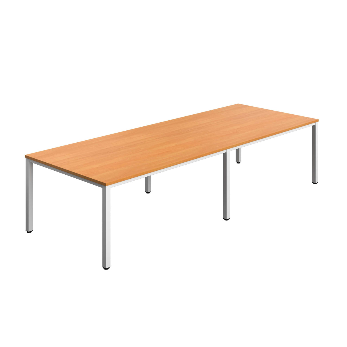 Fraction Infinity Rectangular Meeting Table  | 3200 X 1200 | Beech/White