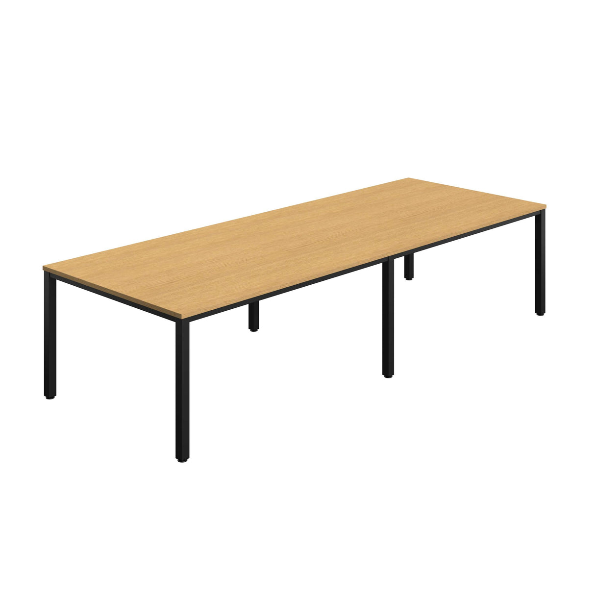 Fraction Infinity Rectangular Meeting Table  | 3200 X 1200 | Sorano Oak/Black