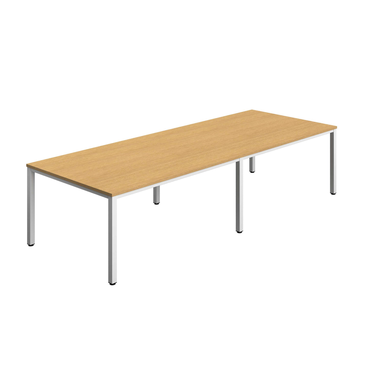 Fraction Infinity Rectangular Meeting Table  | 3200 X 1200 | Sorano Oak/White
