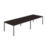 Fraction Infinity Rectangular Meeting Table  | 3600 X 1200 | Anthracite/Silver