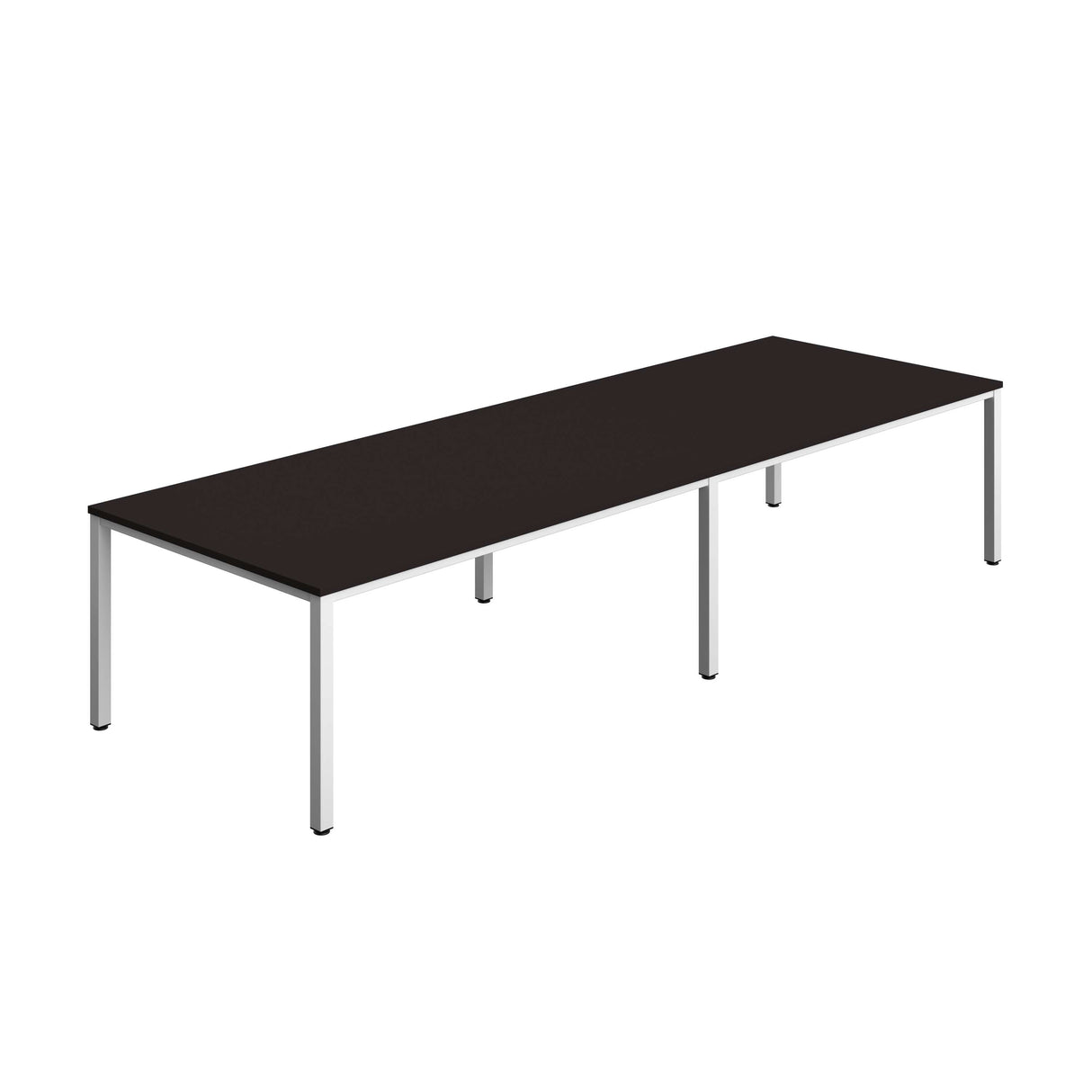 Fraction Infinity Rectangular Meeting Table  | 3600 X 1200 | Anthracite/White