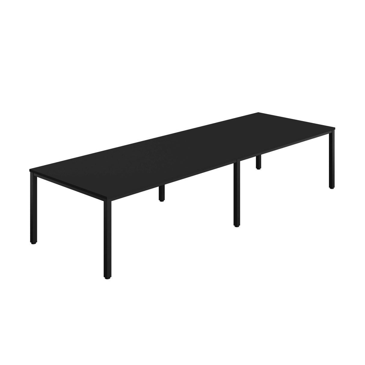 Fraction Infinity Rectangular Meeting Table  | 3600 X 1200 | Black/Black