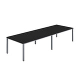 Fraction Infinity Rectangular Meeting Table  | 3600 X 1200 | Black/Silver