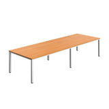 Fraction Infinity Rectangular Meeting Table  | 3600 X 1200 | Beech/White