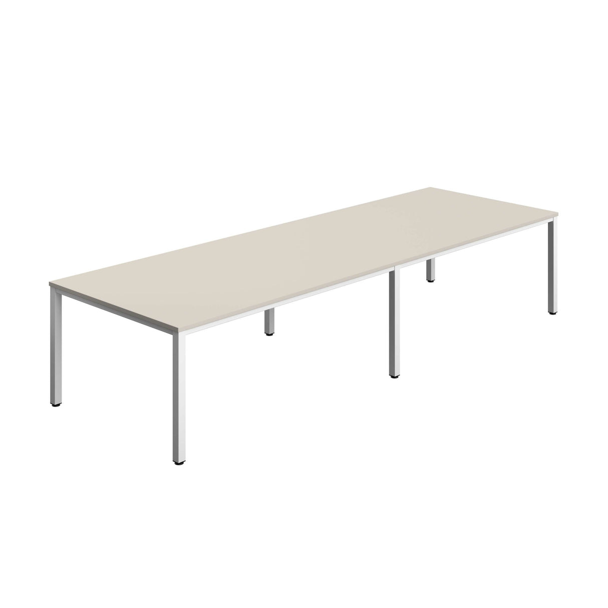 Fraction Infinity Rectangular Meeting Table  | 3600 X 1200 | Grey/White