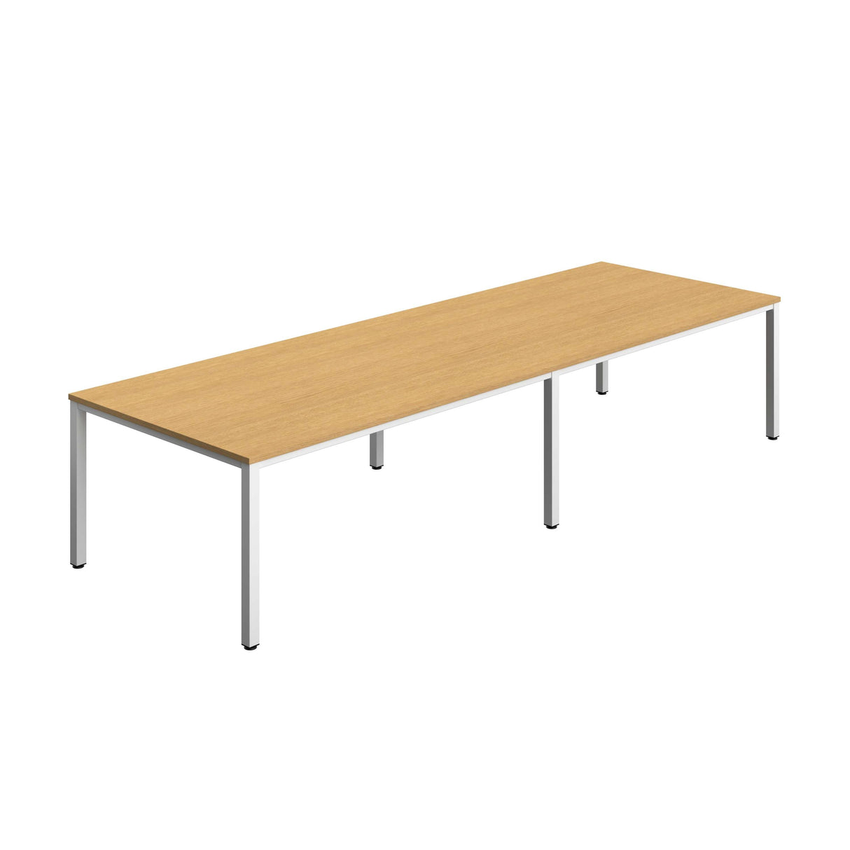 Fraction Infinity Rectangular Meeting Table  | 3600 X 1200 | Sorano Oak/White