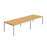 Fraction Infinity Rectangular Meeting Table  | 3600 X 1200 | Sorano Oak/White
