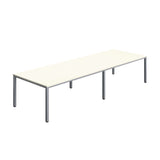 Fraction Infinity Rectangular Meeting Table  | 3600 X 1200 | White/Silver