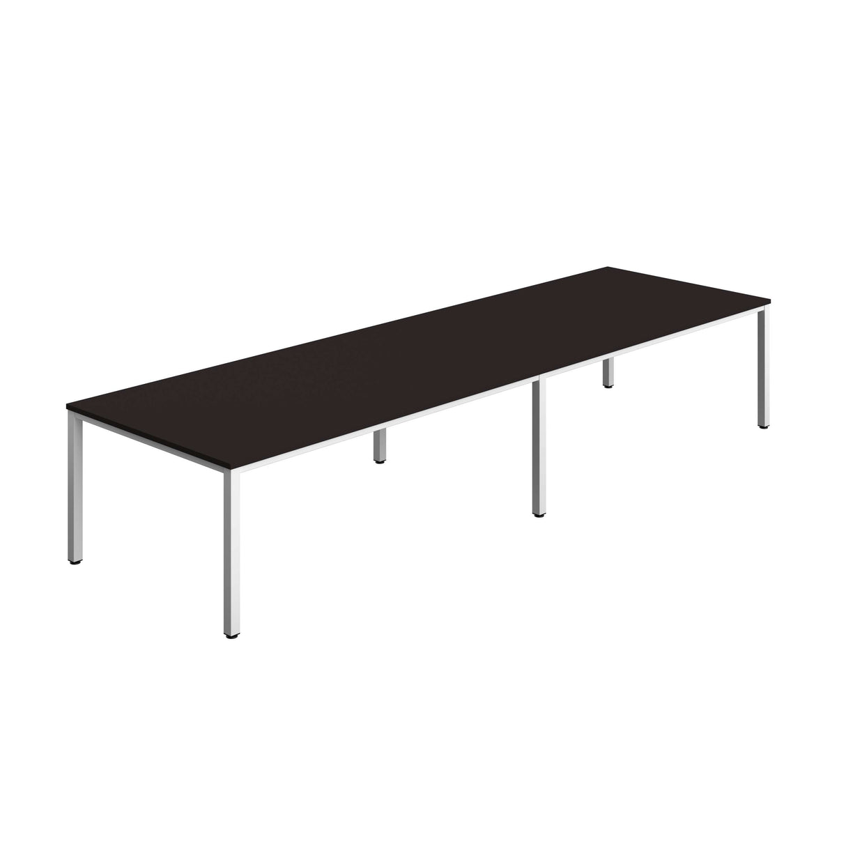 Fraction Infinity Rectangular Meeting Table  | 4000 X 1200 | Anthracite/White