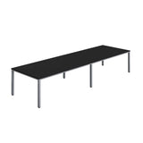 Fraction Infinity Rectangular Meeting Table  | 4000 X 1200 | Black/Silver