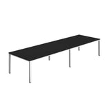 Fraction Infinity Rectangular Meeting Table  | 4000 X 1200 | Black/White
