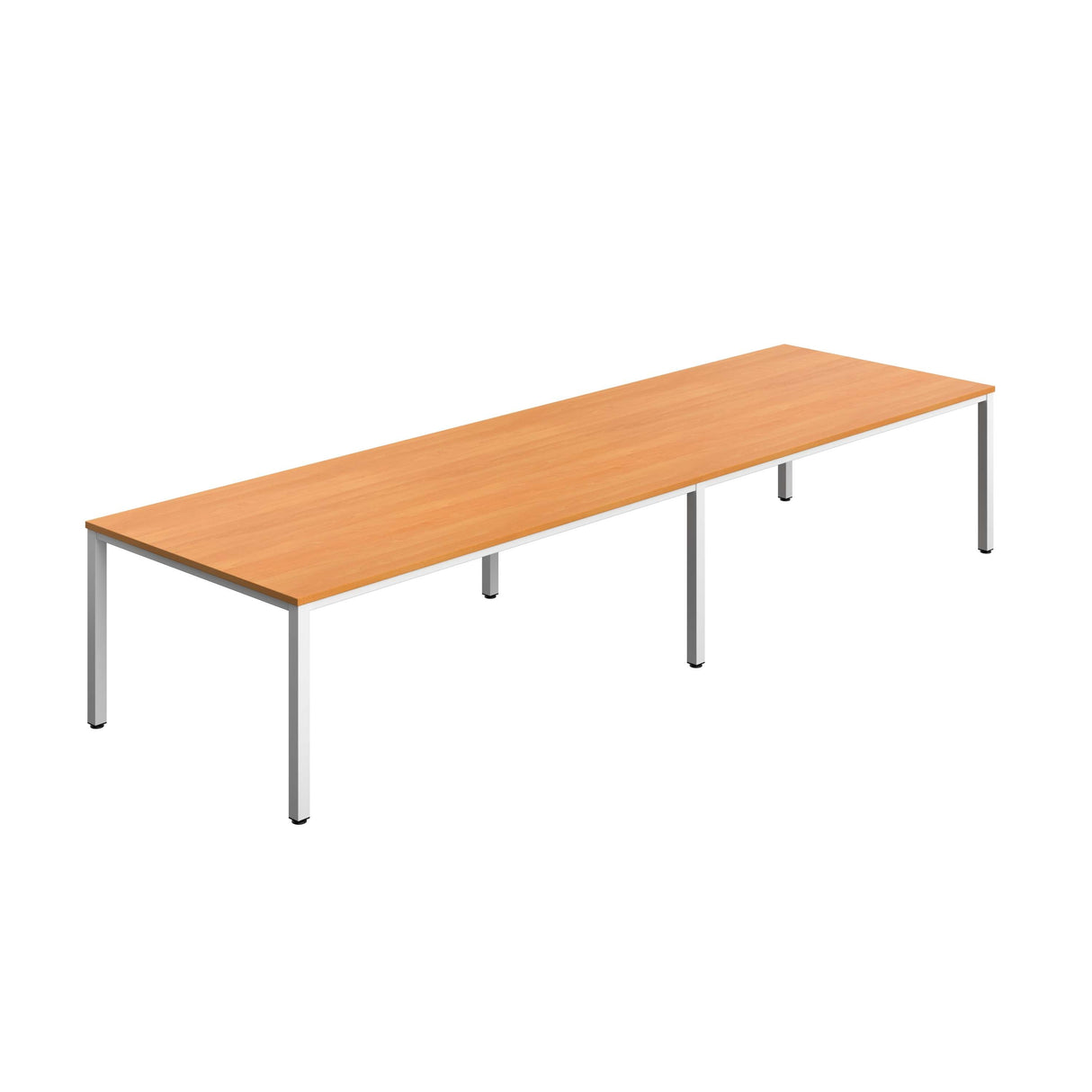 Fraction Infinity Rectangular Meeting Table  | 4000 X 1200 | Beech/White