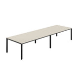 Fraction Infinity Rectangular Meeting Table  | 4000 X 1200 | Grey/Black