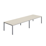 Fraction Infinity Rectangular Meeting Table  | 4000 X 1200 | Grey/Silver