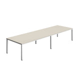Fraction Infinity Rectangular Meeting Table  | 4000 X 1200 | Grey/White