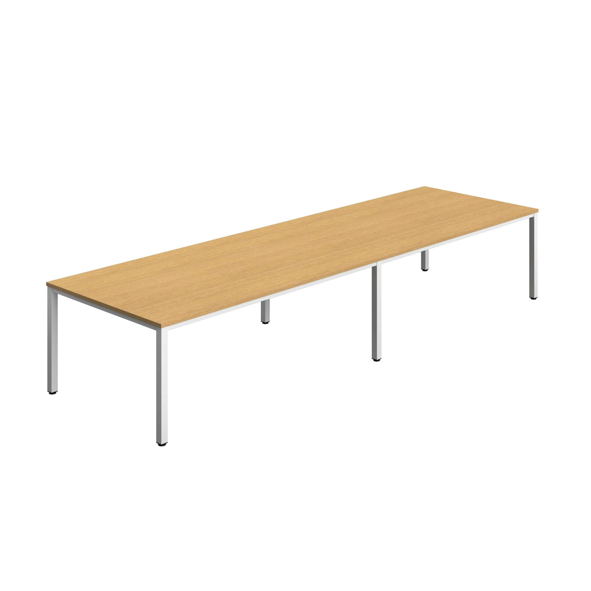 Fraction Infinity Rectangular Meeting Table  | 4000 X 1200 | Sorano Oak/White