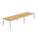 Fraction Infinity Rectangular Meeting Table  | 4000 X 1200 | Sorano Oak/White
