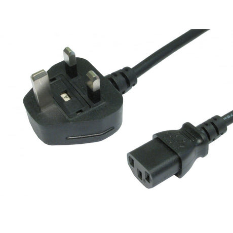 UK Plug to C13 Mains Lead - 10m