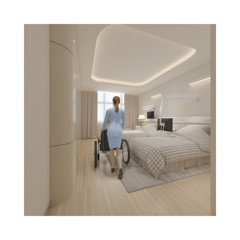 Hospital Monitor Arm - Extra Long Reach