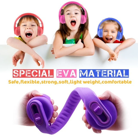 Classroom Headphone Set (32 Almost Unbreakable Purple, 4 Pole, USB, or USB-C)