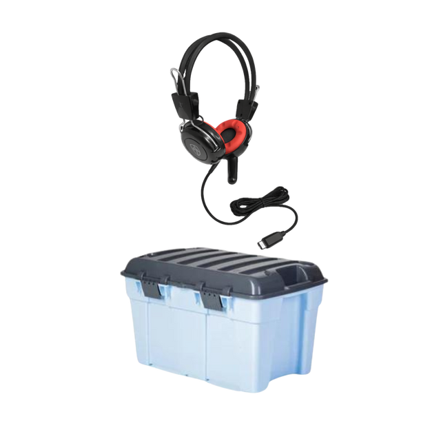 Classroom Headphone Set (24 Robust Headphone MK2 Detachable USB-C)