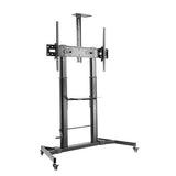 Heavy Duty Height Adjustable Mobile Screen Stand - 100Kgs