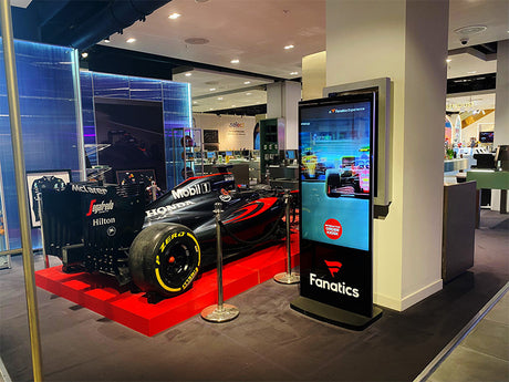 Allsee Black Freestanding PCAP Touch Screen Posters