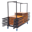 Spaceforme Zlite Black Horizontal 40 Desk & Trolley