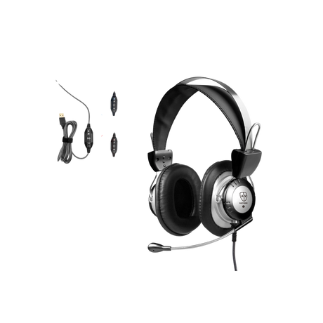 Quality Robust USB headphone with boom Mic