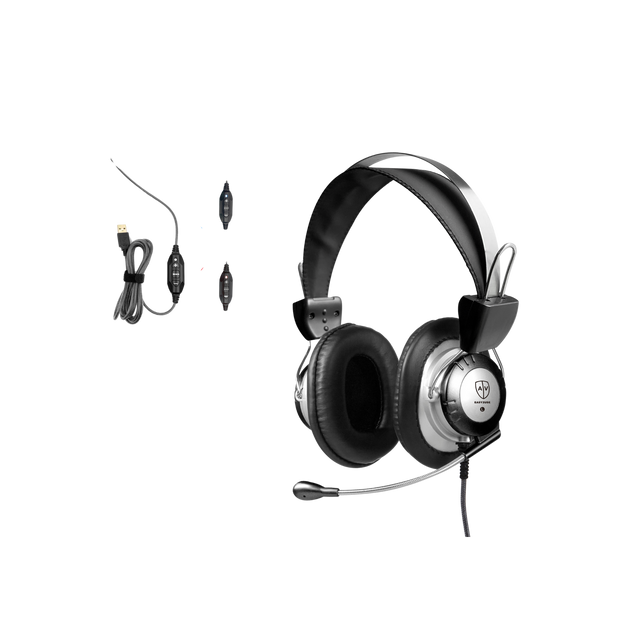 Quality Robust USB headphone with boom Mic