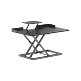 Stepless Sit Stand Desk Converter with Laptop Holder
