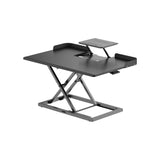 Stepless Sit Stand Desk Converter with Laptop Holder