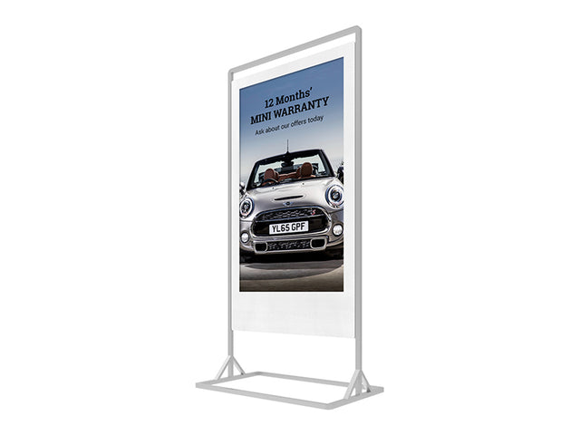 Allsee Superslim Freestanding Double-Sided Digital Poster