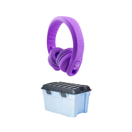 Classroom Headphone Set (32 Almost Unbreakable, 4 Pole Purple)