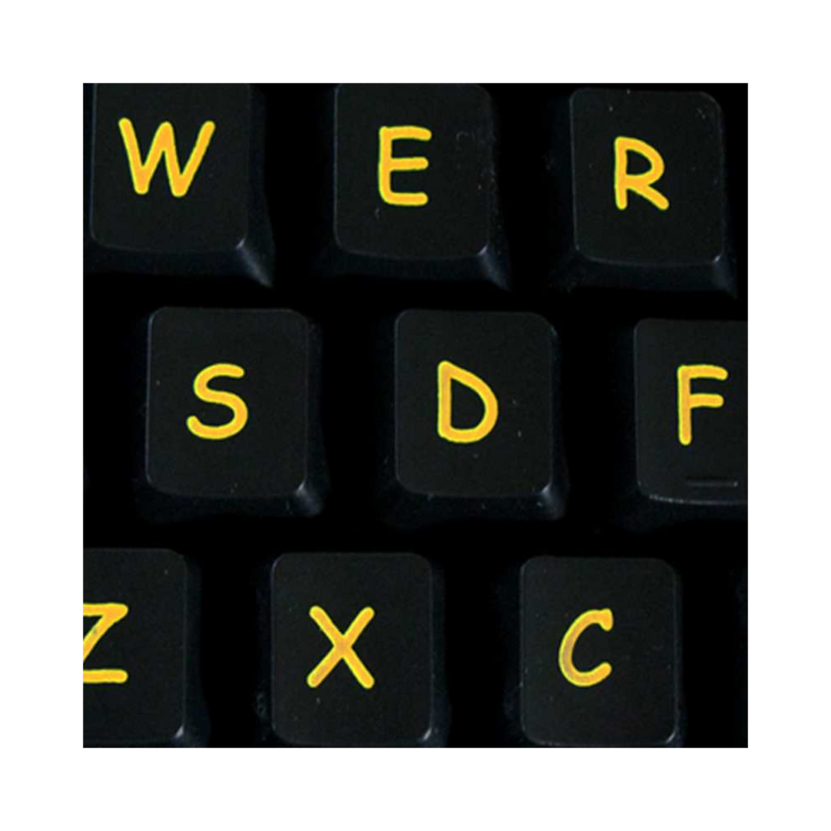 Easy2Use Visually Impaired Keyboard (Hi Vis Black & Yellow)