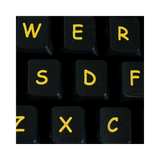 Easy2Use Visually Impaired Keyboard (Hi Vis Black & Yellow)