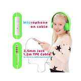 Classroom Headphone Set (32 Almost Unbreakable Green, 4 Pole, USB, or USB-C)