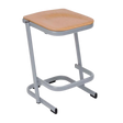 Spaceforme Form Cantilever Stool Grey Frame, Beech Seat, 610mm