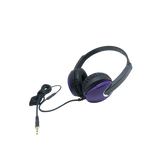 Quality Headphone with microphone, braided cable and 4 Pole connector -  Purple