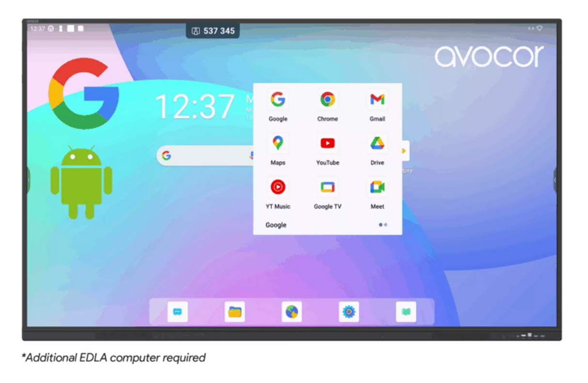 Avocor S Series 75" 4K Interactive Display